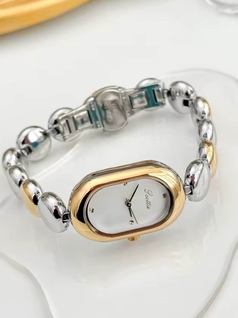Nordstrom Two-Tone Gold and Silver Bracelet Watch